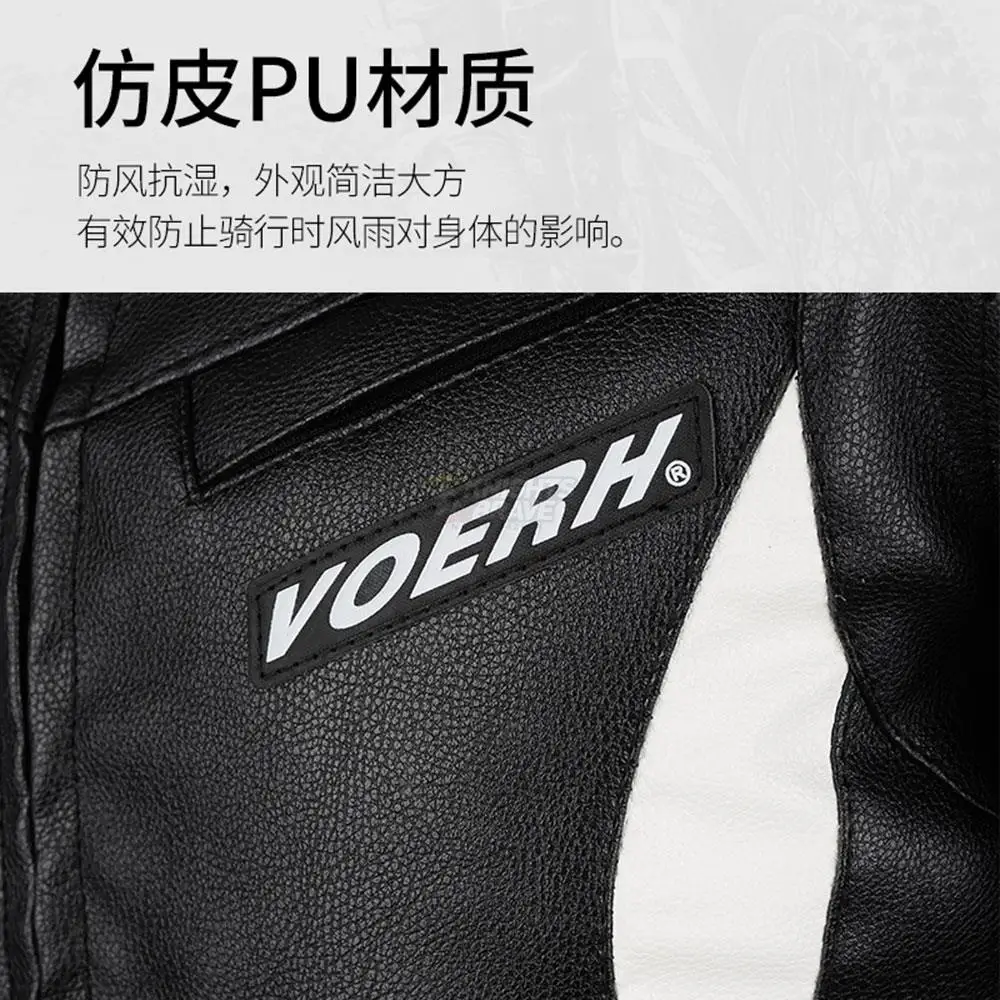 Зимняя мотоциклетная куртка в стиле ретро кожаная мужская водонепроницаемая для