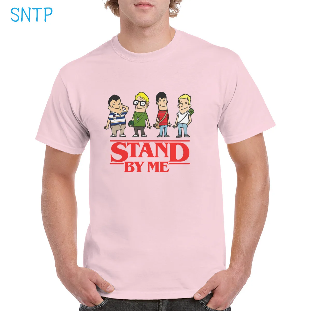 

Stand By Me Character Cartoon t shirt 100% Cotton Harajuku Strange Things letters Graphic Oversized Top Women/Man T-shirt
