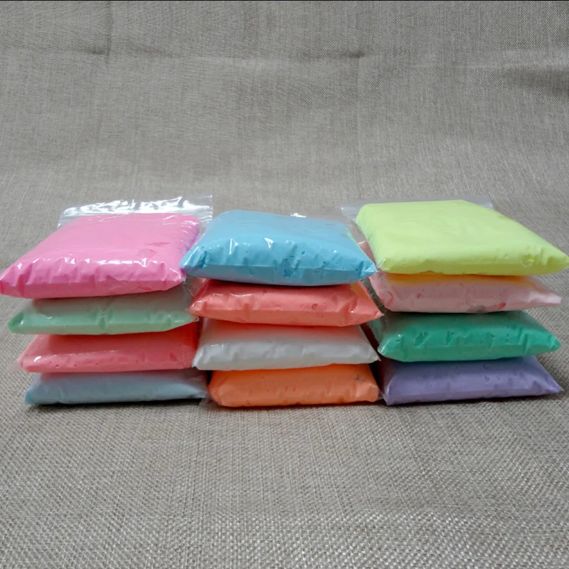 Серебристая глина слаймы полимерная воздушная сухая Пластилин светильник