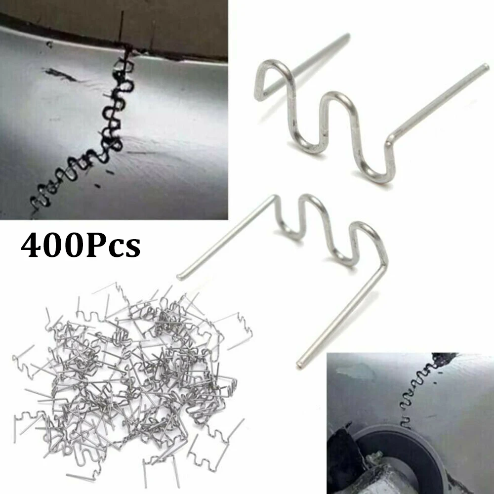 

400pcs Taples for Hot Stapler Plastic Repair Wave Staples Bumper Bodywork Repairs 0.8mm SWave Staples Car Accessories New Hot