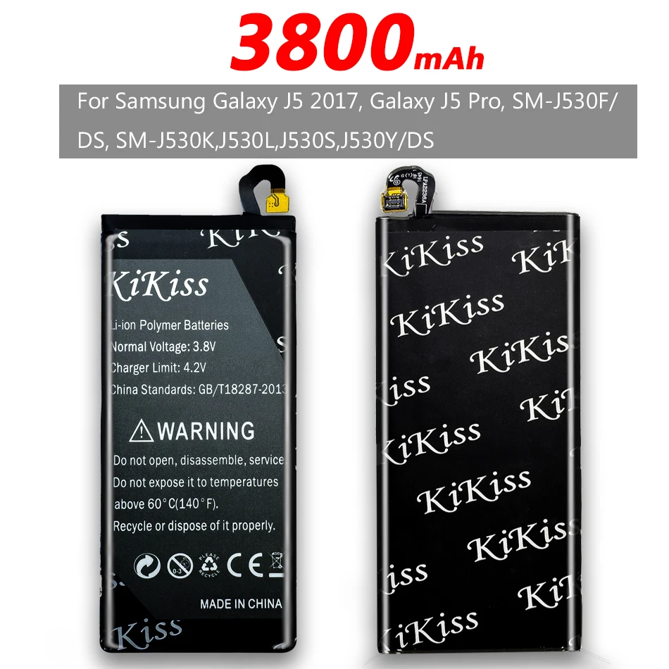 Мощный аккумулятор 3800 мА/ч для Samsung Galaxy J5 Pro/ 2017 J530 J530F J530DS J530K J530L J530Y инструмент Free