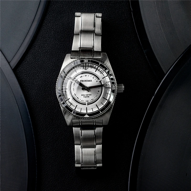 

Proxima PX01 Cycle Mens Sports Watch Luxury Classic NH35 PT5000 SW200 Dive Automatic Mechanical Sapphire Date 20Bar Wristwatches