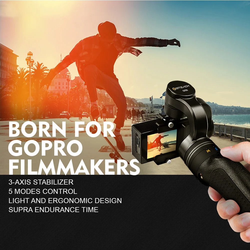 3 оси аксессуары противоударный Открытый путешествия Гибкий ручной Gimbal