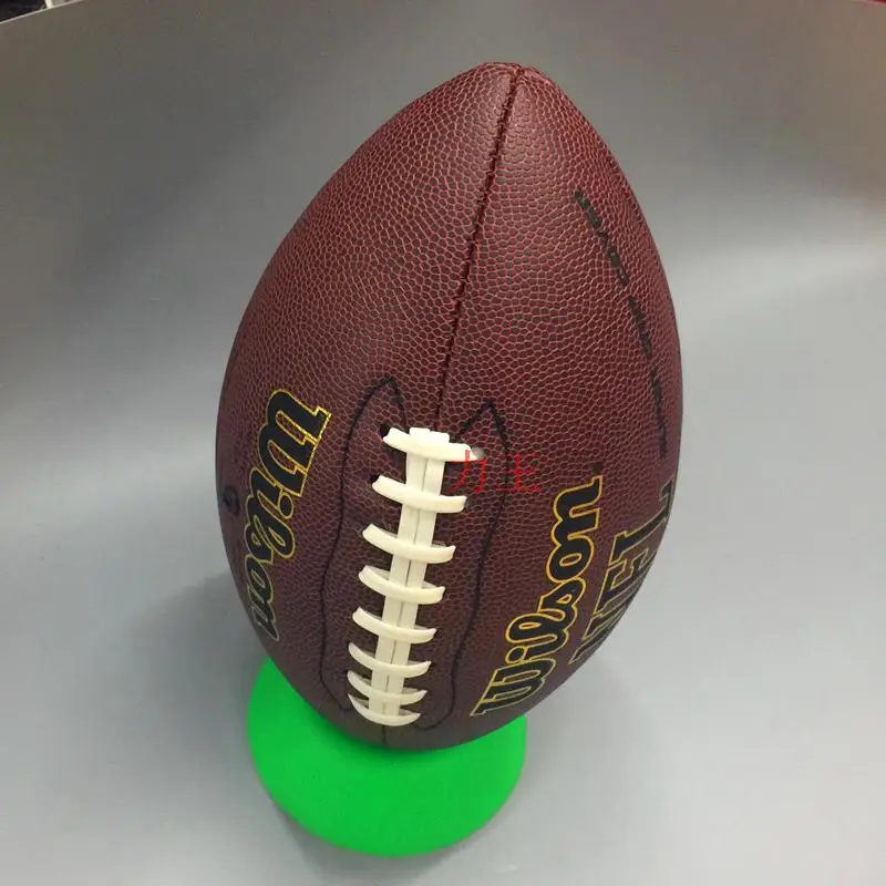 Размер 9 кожаная резина регби средняя школа профессиональная тренировка