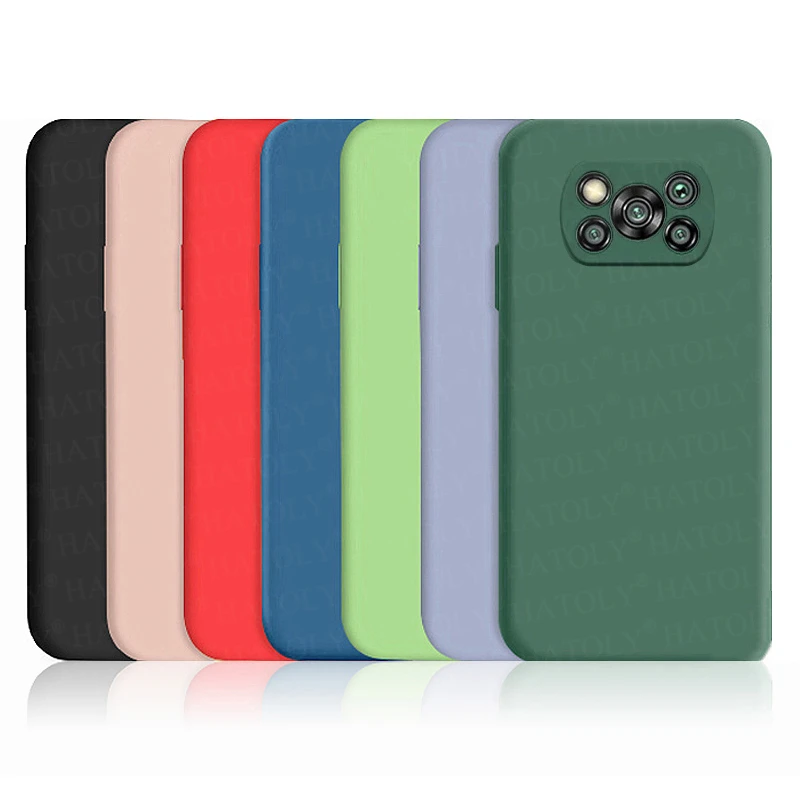 Чехол для Xiaomi Poco X3 Pro чехол F3 M2 F2 X2 Мягкий противоударный бампер из жидкого
