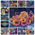 Полностью Квадратный бриллиант, 5D Вышивка крестиком животные Акула овца черепаха Сова бабочка птица Осьминог 3D сделай сам мозаика 509