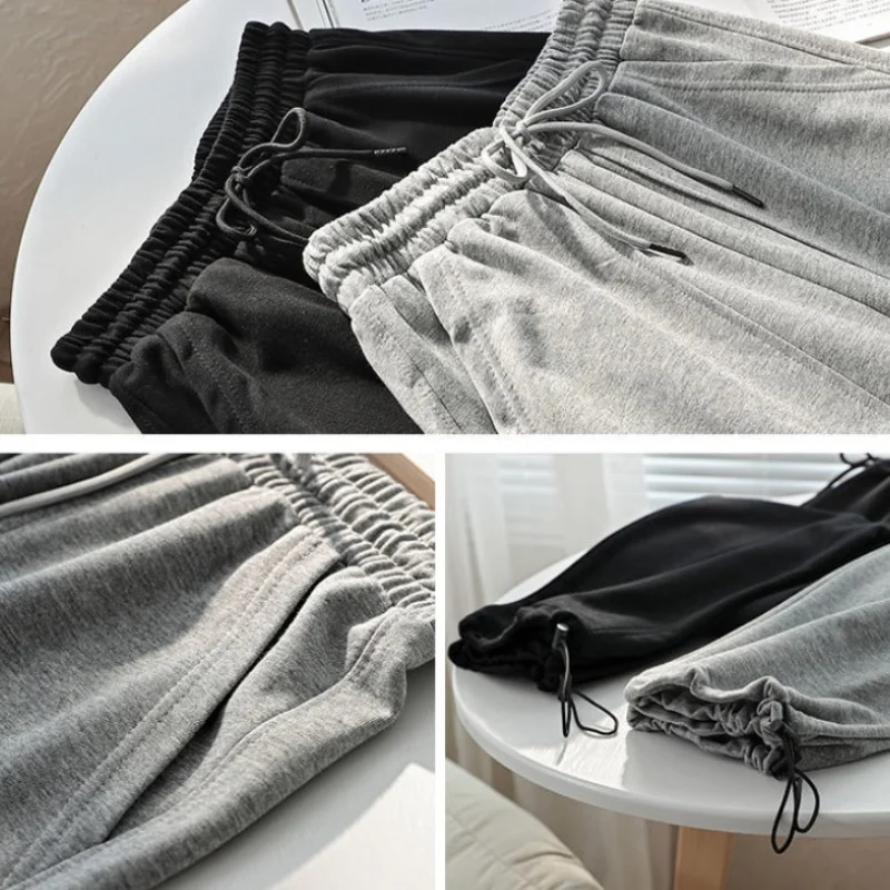 

HOUZHOU Women's Plus Size Pants 4xl 5xl 6xl 2021 Casual Loose Baggy Sports Pants Korean Style Sweatpants Oversize Wide Trousers