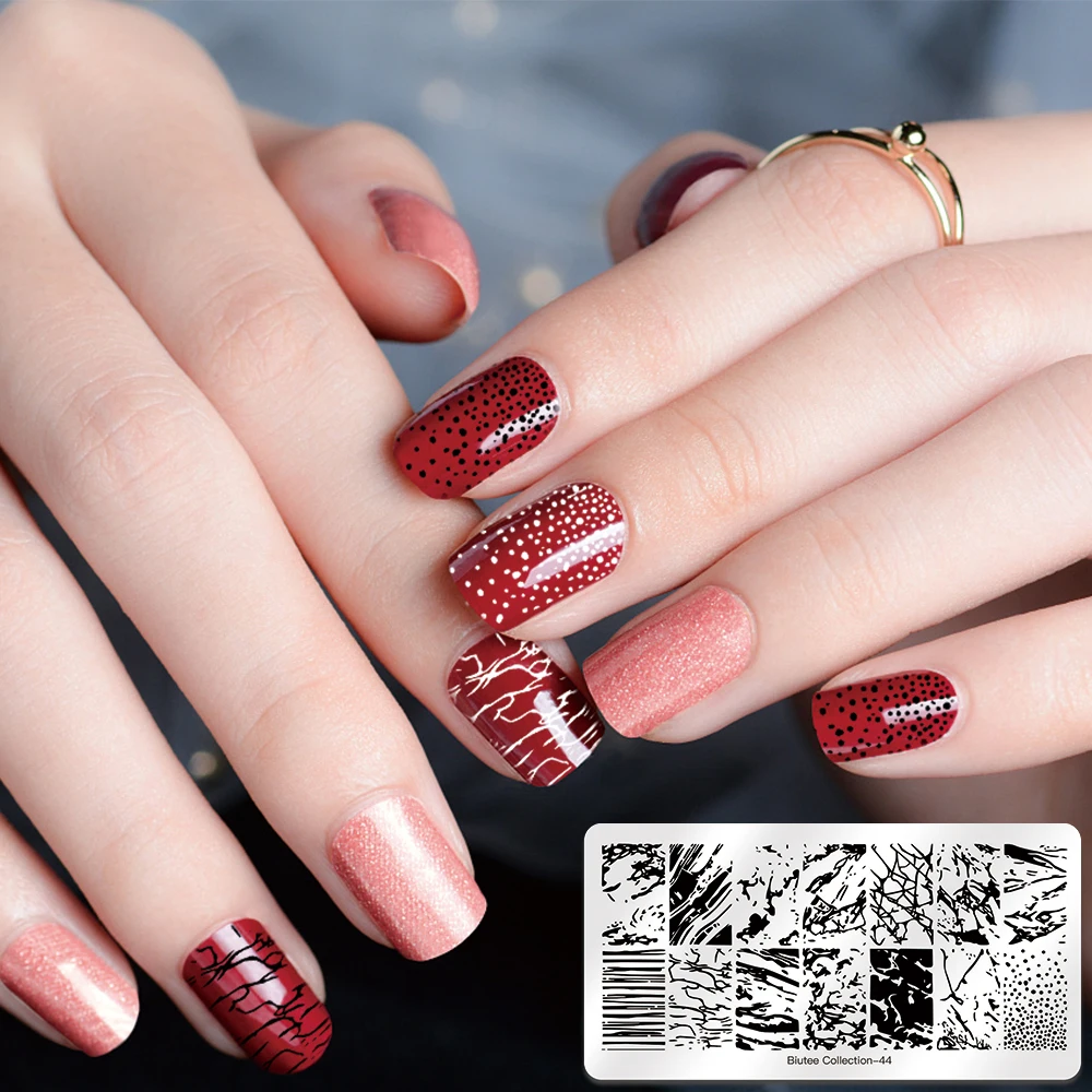 10 шт. ногтей Таблички + ясно желе силиконовые Дизайн штампа Скребки штамповка