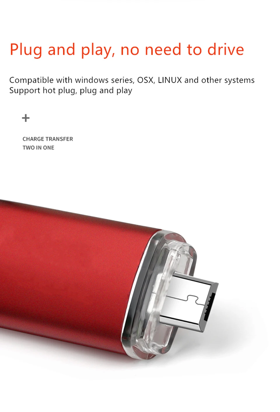 2 в 1 otg usb flash16GB 32GB 64GB usb флэш-накопитель для телефона memory stick Флешка для Android micro интерфейс usb флэш-накопитель