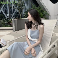summer womens dress 2021 new korean slim fashion sundress ladies casual long party dresses sexy skirt female clothing