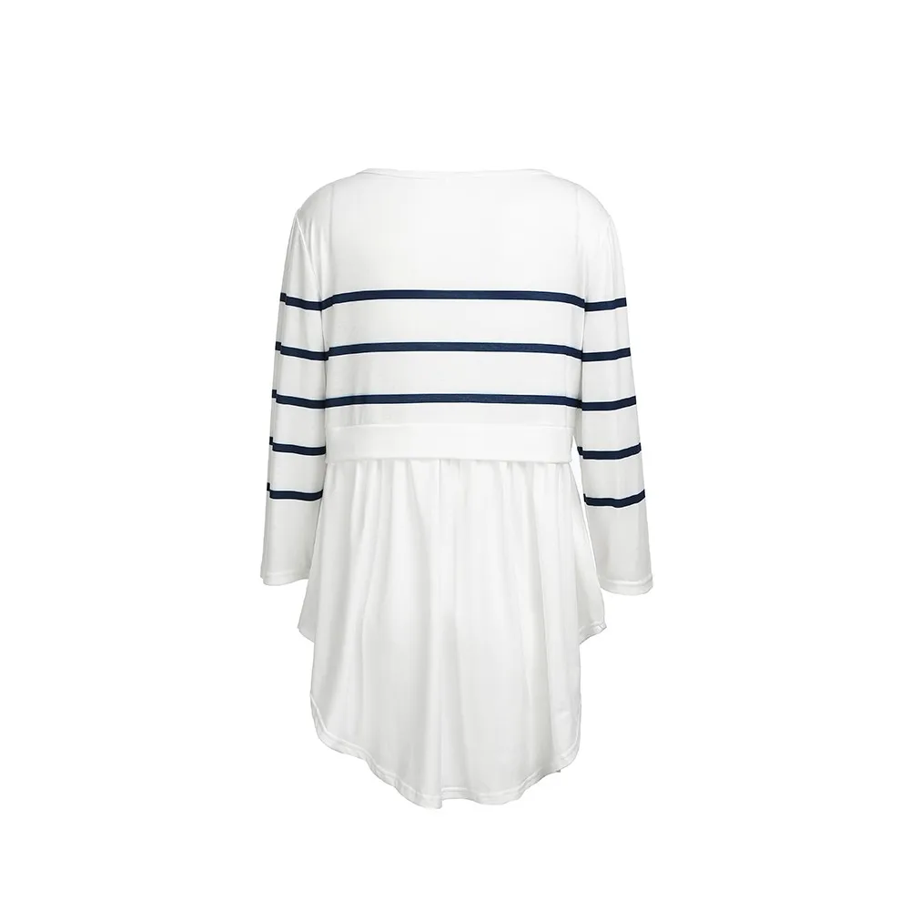 Женская футболка блузка для беременных женщин мам кормящих детей с длинными