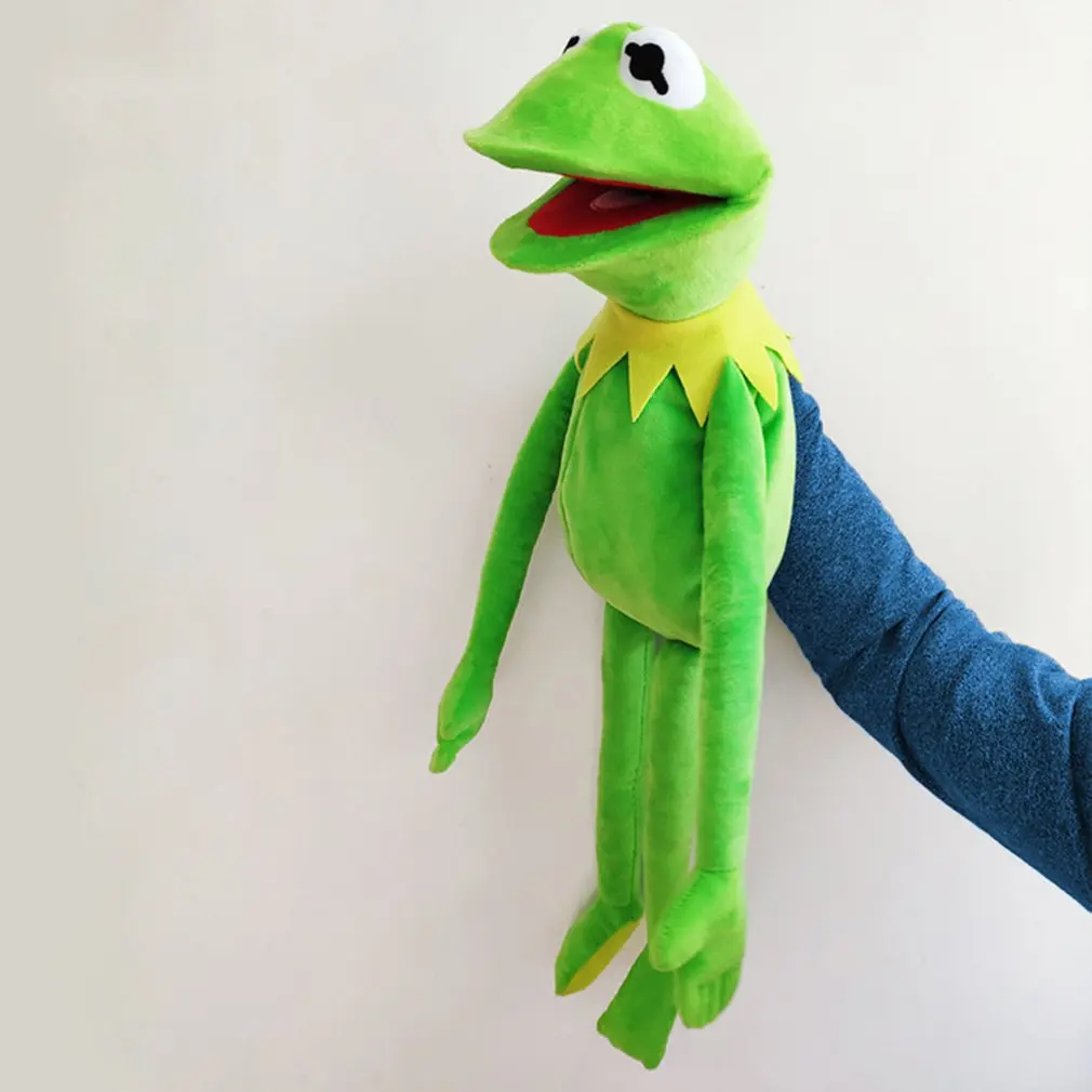 

60cm=23.6inch The Muppets KERMIT FROG Stuffed animals Hand puppet Plush Baby Boy Toys for Children Birthday Gift