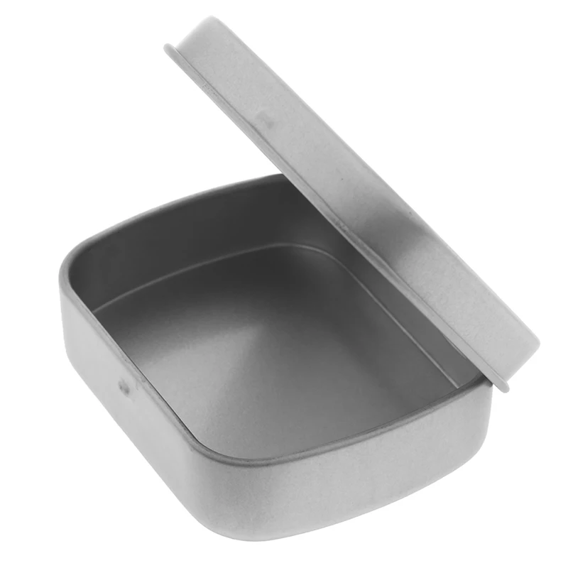 Небольшой шарнирный металлический оловянный бальзам для губ восковой крем