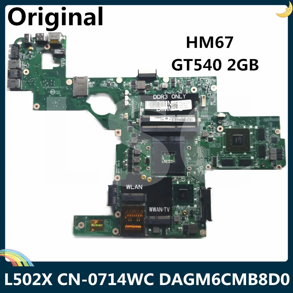 LSC для DELL XPS L502X материнская плата ноутбука CN-0714WC 0714WC 714WC GT540 2GB DAGM6CMB8D0 HM67 | Компьютеры