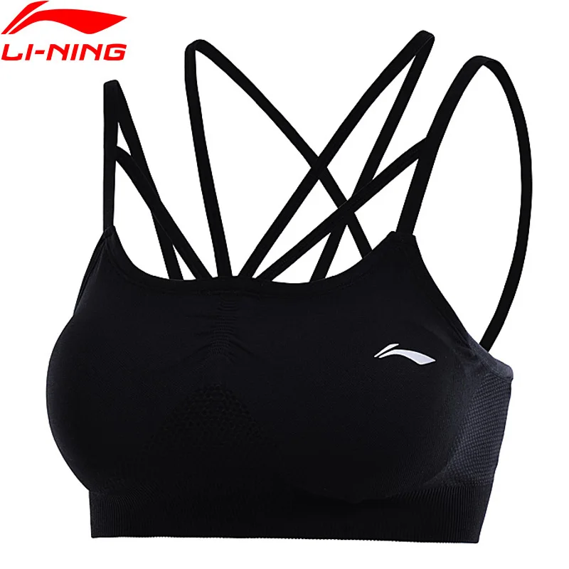 Li Ning женские спортивные бюстгальтеры базовый слой плотно прилегает 93% нейлон 7%