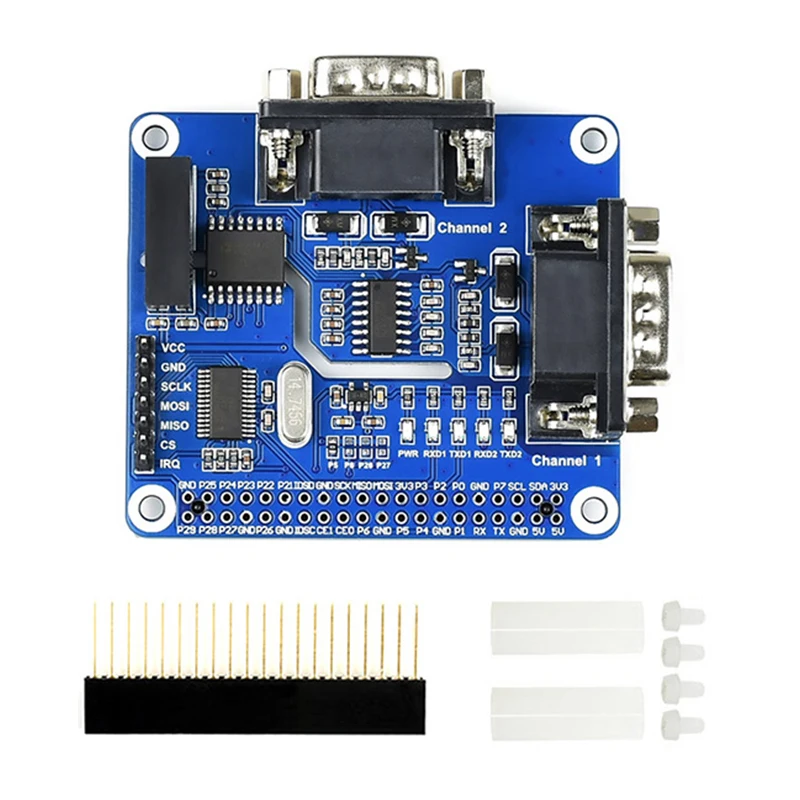 Raspberry Pi двухканальная Изолированная Плата расширения RS232 SC16IS752 + решение SP3232