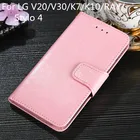 Флип-чехол для LG V20 F800 V30 K10 Pu кожаный чехол-кошелек с отделением для карт раскладной Магнитный чехол V40 V50 W10 W30