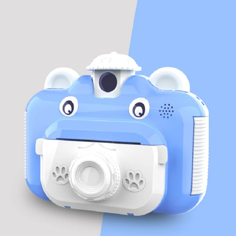 

Instant Print Camera for Children Toys Rotatable Lens 1080P HD Kids Camera with Printing Paper 32GB SD Card