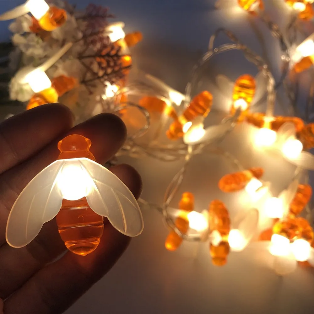 Новый светодиодный Сказочный светильник на солнечных батареях с милой медовой