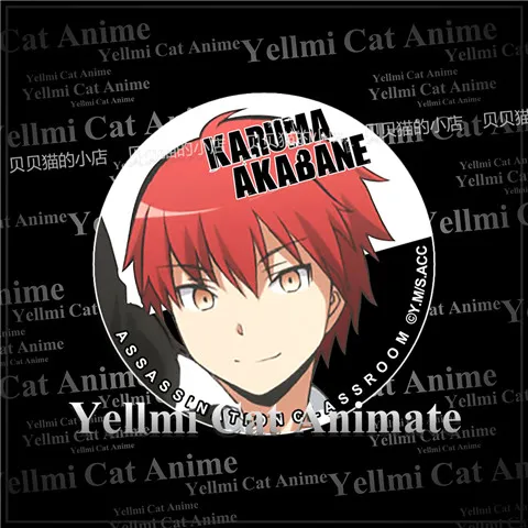 1 шт. 58 мм значок анимационный класс Jasutisu Sousuke Hiroto Nagisa значки брошь булавки