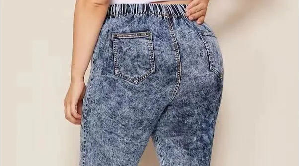 Europe and the United States ebay speed sell tong wish big yards fashion cowboy feet pants women | Женская одежда