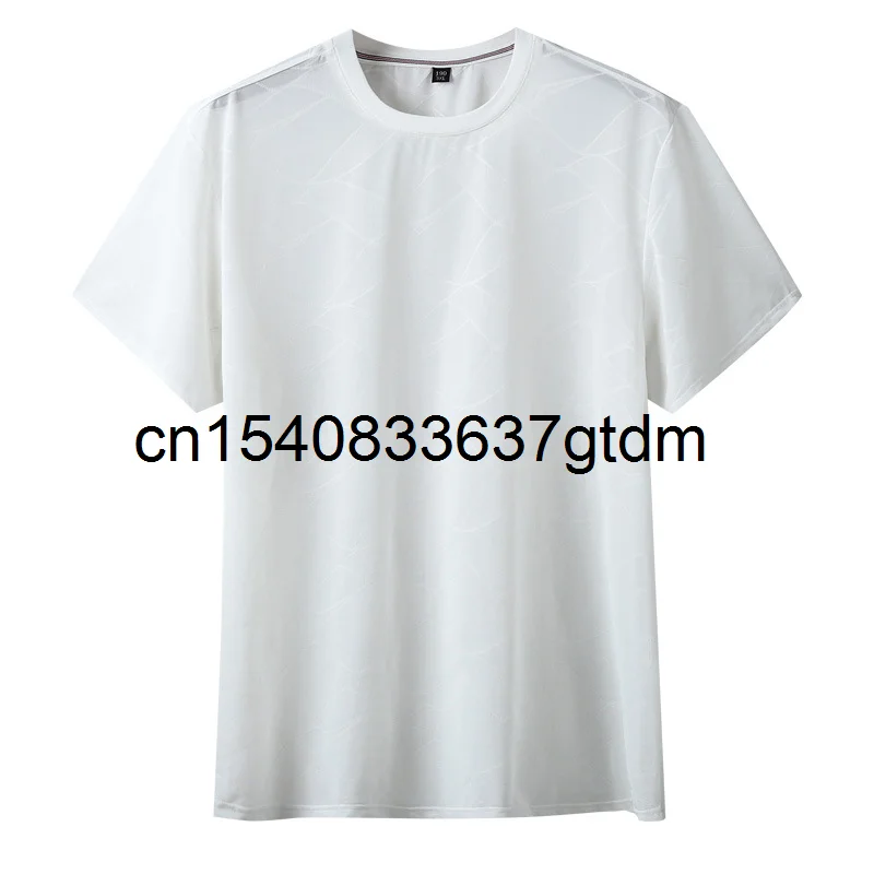 

Summer new men's fattening plus size fashion casual round neck short sleeve T-shirt for young men
