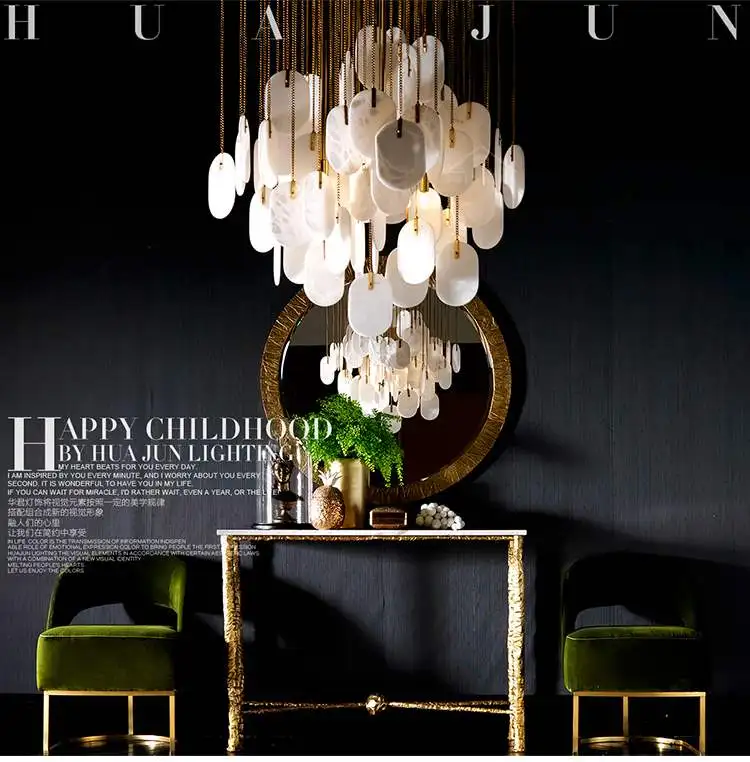 Современная лестница подвесные светильники для украшения дома отеля ресторана |