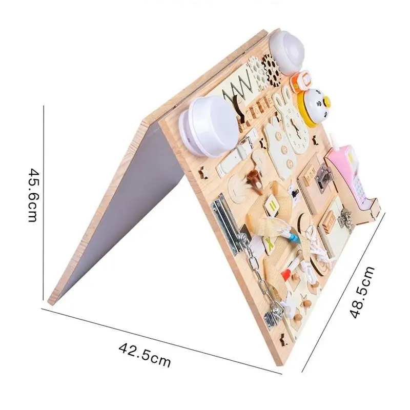 

Infants Baby Montessori Educational Wooden Toys Busy Board Home Furniture Recognitive Tool Toddler Early School Learning