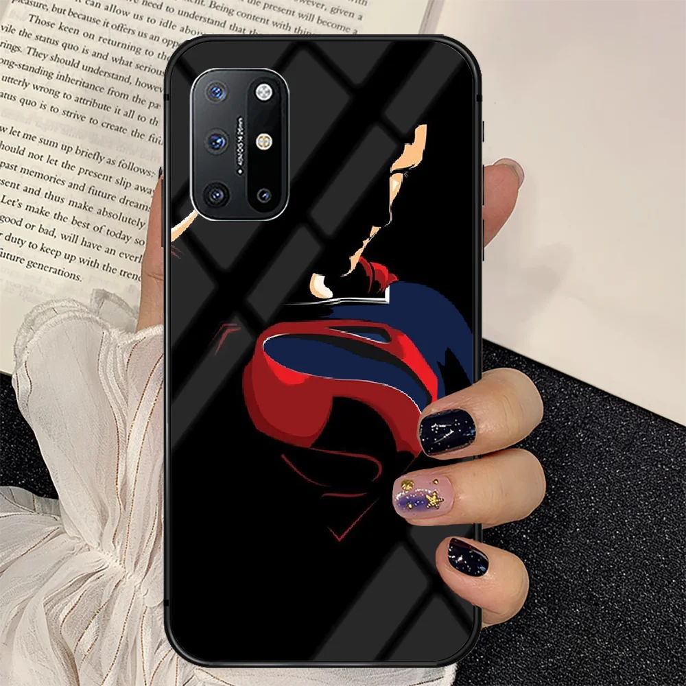 

Movie Supermans Superhero Phone Tempered Glass Case Cover For Oneplus 5 6 7 8 9 Nord T Pro Pretty Cover Shell Silicone Cell