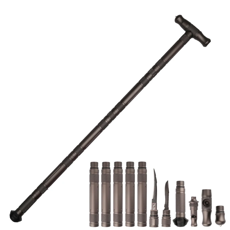 Trekking Poles Walking Outdoor Camping Self Defense Stick Safety Multi-Functional Home Rod Hiking Survival Tool | Спорт и