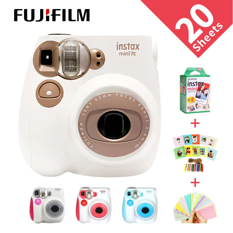 Оригинальная фотопленка Fujifilm Instax Mini 7C 7S 6 цветов распродажа фото и видеосъемка