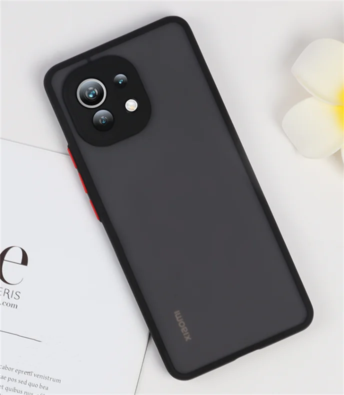Matte Translucent Case For Mi 11 Lite Cover For Xiaomi Mi 11 Lite Redmi 10 Coque Shockproof Hard Phone Fundas For Mi 11 Lite