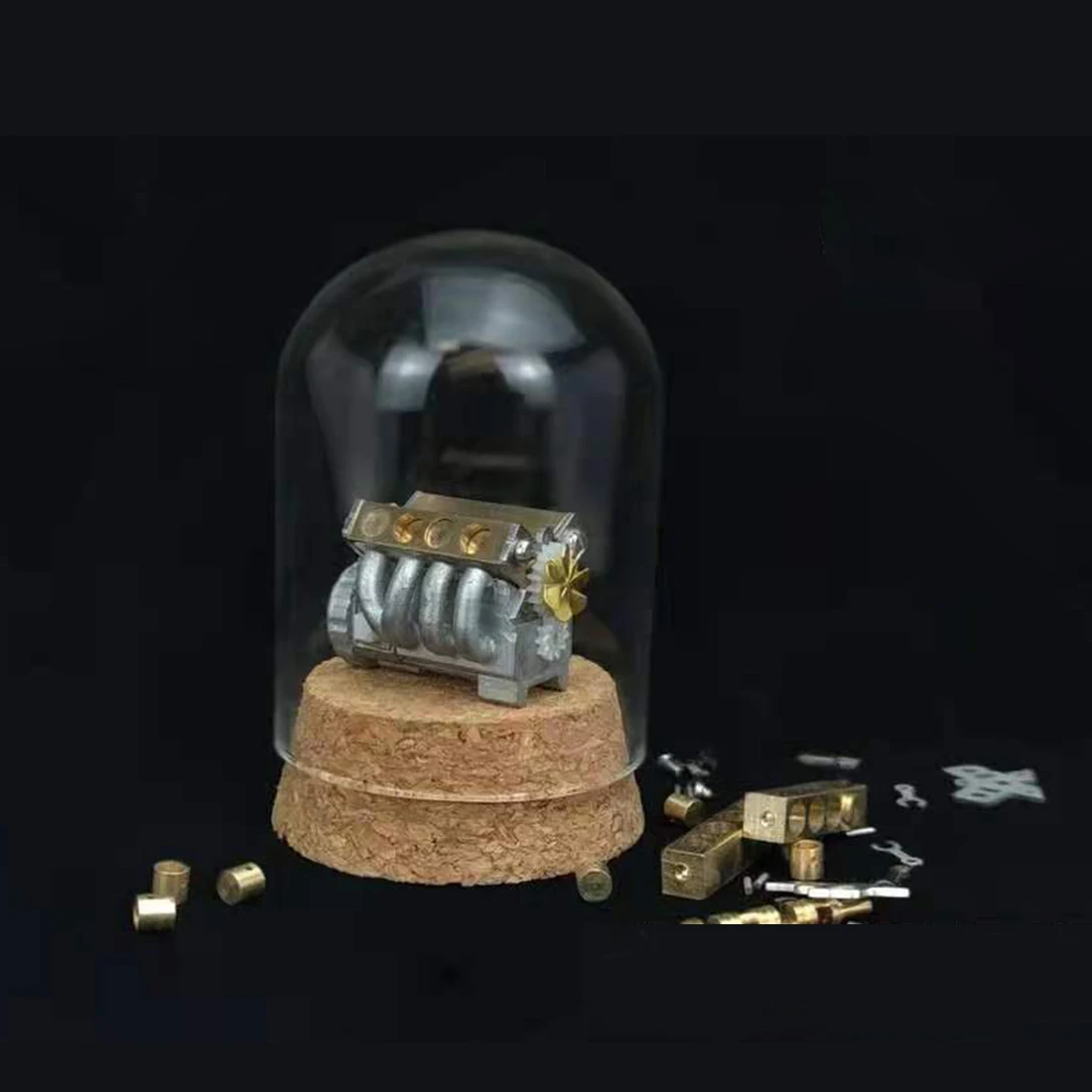 

Custom Mini Simulation V8 Engine Model Science Educational Toy Creative Gift - Collection Decoration
