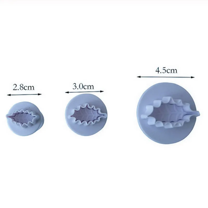 3 шт./компл. пирог кухонные принадлежности для печенья Плунжер резак помадка