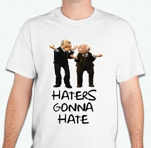Statler And Waldorf футболки Muppets рубашка Haters Gonna Hate рубашки с короткими рукавами Топы S ~ 3Xl