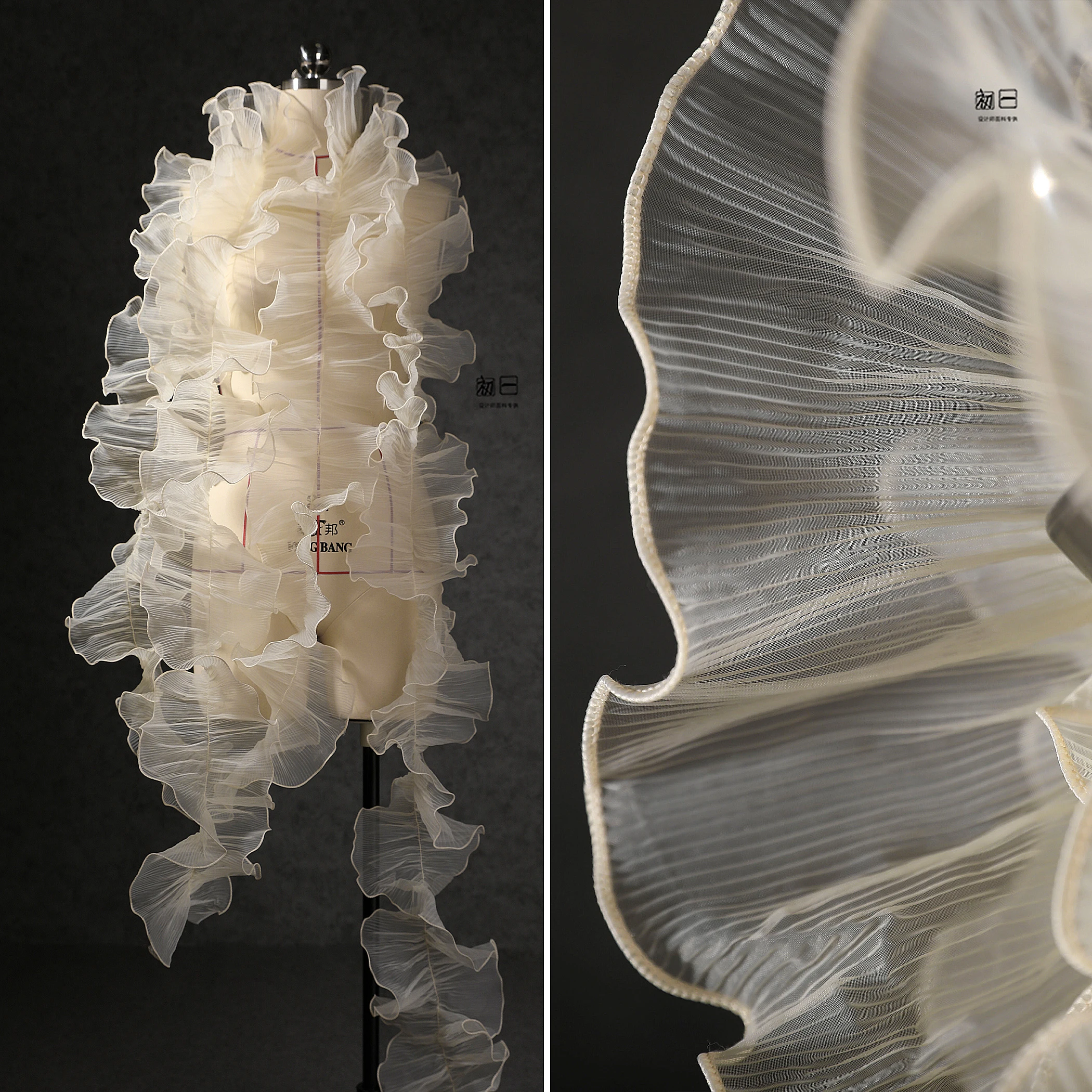 15 см * 1 ярд Плетеный цветок тюль кружевная ткань отделка и лента DIY шитье оборка