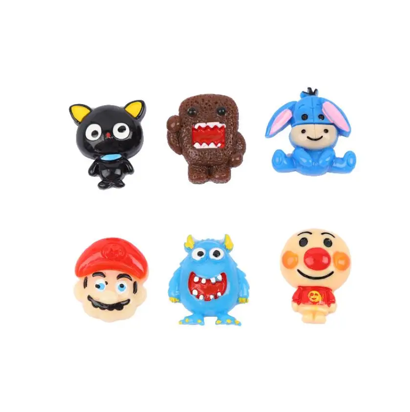 

Kawaii Cute Cartoon Animal Resin Flat Back Convex Circular Scrapbook DIY Accessories