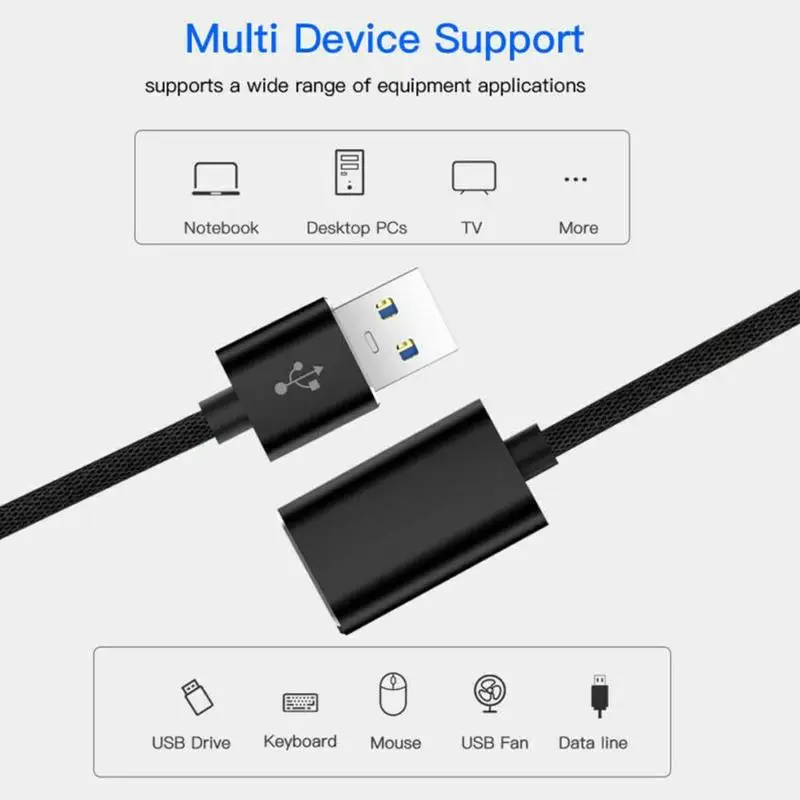 Кабель-удлинитель USB для жесткого диска 1 м 2 3 | Электроника