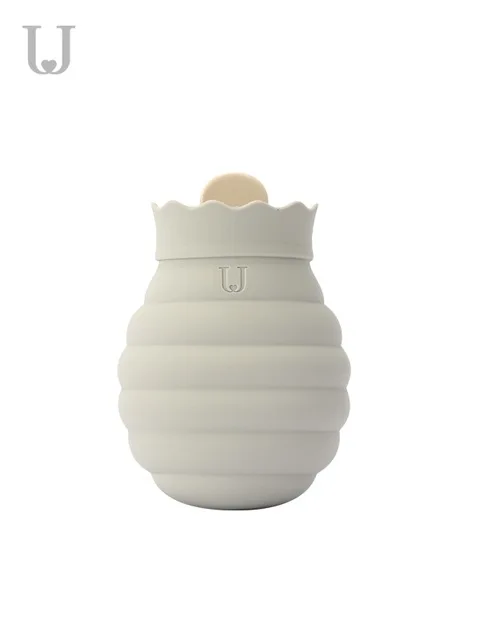 313ml Grey Xiaomi Jodan Judy 313/620 мл сумка для горячей воды Микроволновая печь нагревательная силиконовая бутылка зимний нагреватель с трикотажной крышкой - Цвет: 313ml Grey