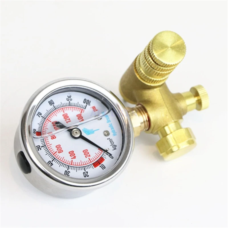 Excavator breaker pressure test meter Nitrogen hook machine gun filling nitrogen device broken hammer fittings | Автомобили и