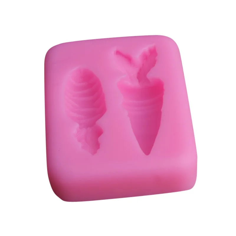 Креативная форма для торта в виде моркови силиконовая выпечки печенья шоколада 3D