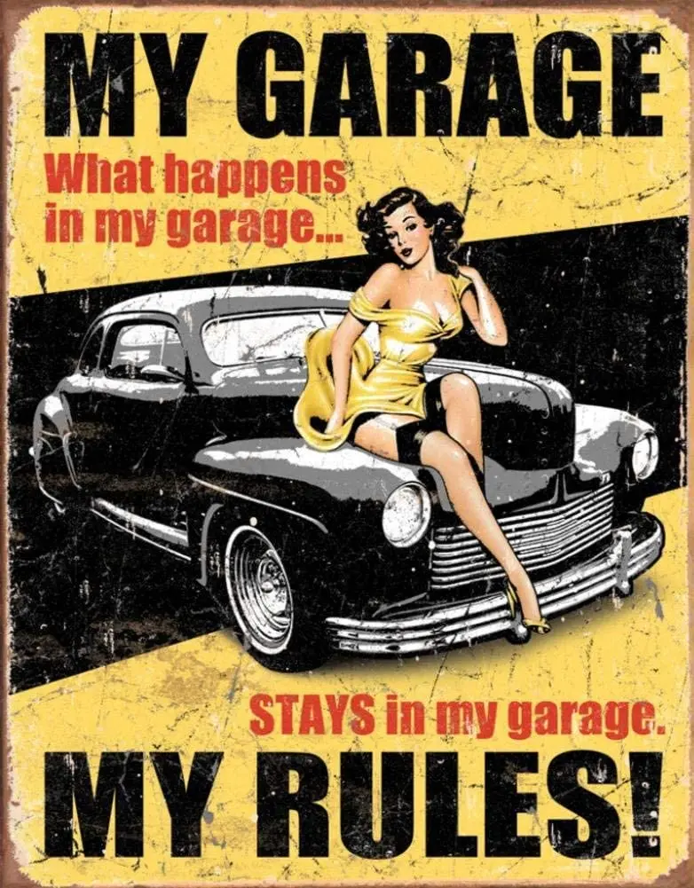 

Мой гараж мои правила Оловянная металлическая табличка гараж определить что происходит американский горячий стержень