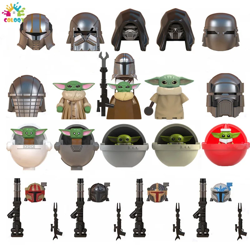 

Disney Blocks Baby Yodas Building Blocks Star Wars Army Action Figures DIY Assemble Toys For Kids As Children Birthday Gifts