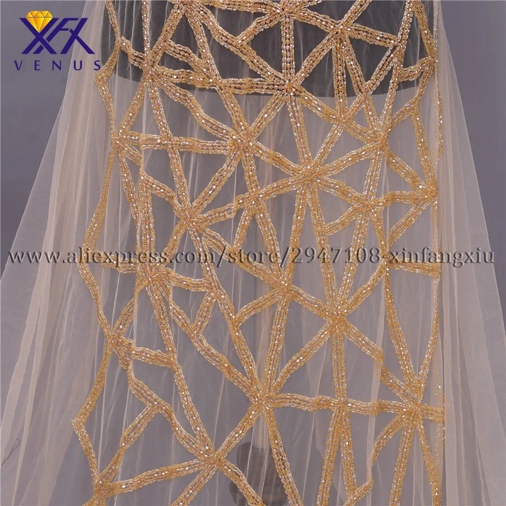 Новые длинные нашивки XFX VENUS Аппликация из бисера с кристаллами стильная V