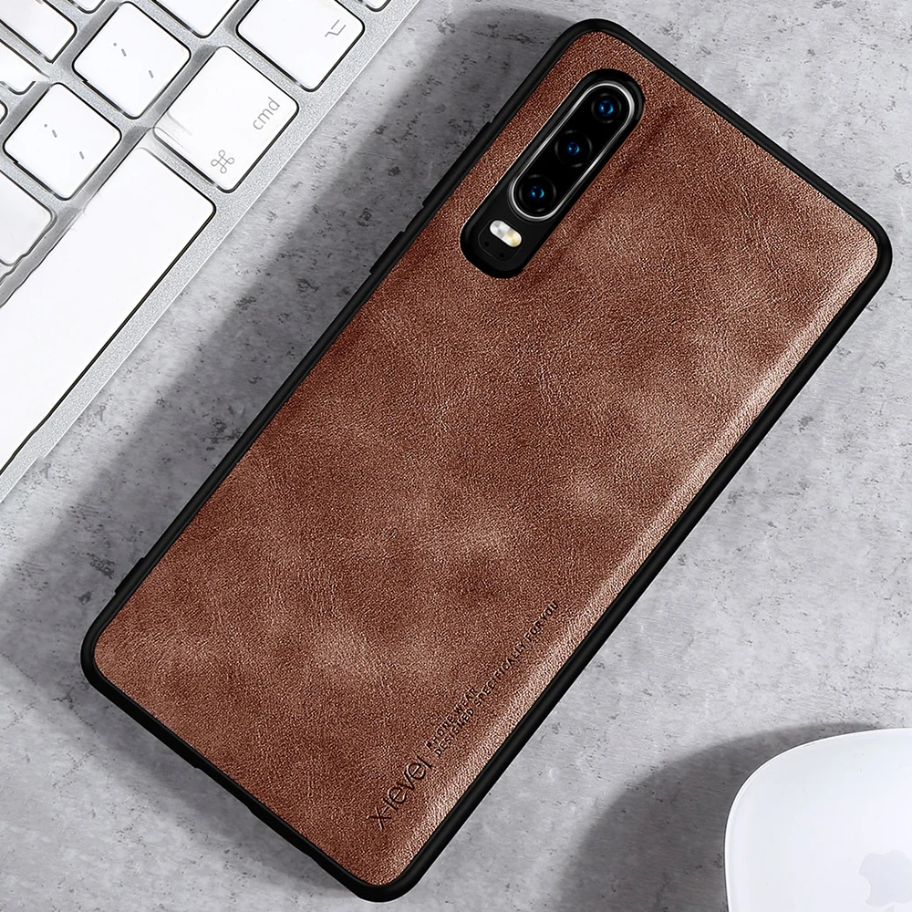 LAPOPNUT Премиум кожаный роскошный тонкий мягкий гибкий гибридный чехол для HUAWEI P30 Pro