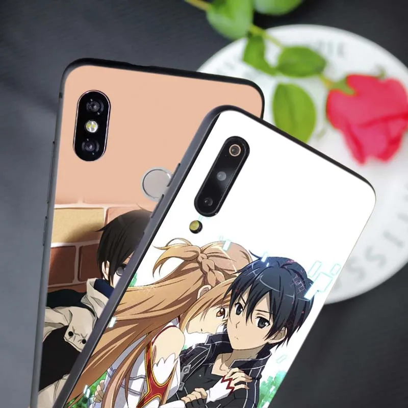 Sword Art Online чехол для samsung galaxy a50 a70 a30 a40 a20 s8 s9 s10 plus Прозрачный мягкий силиконовый