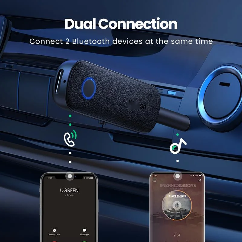 2 in 1 Bluetooth transmitter receiver Bluetooth 5.0 wireless adapter 3.5mm low delay adapter TV / home audio system enlarge