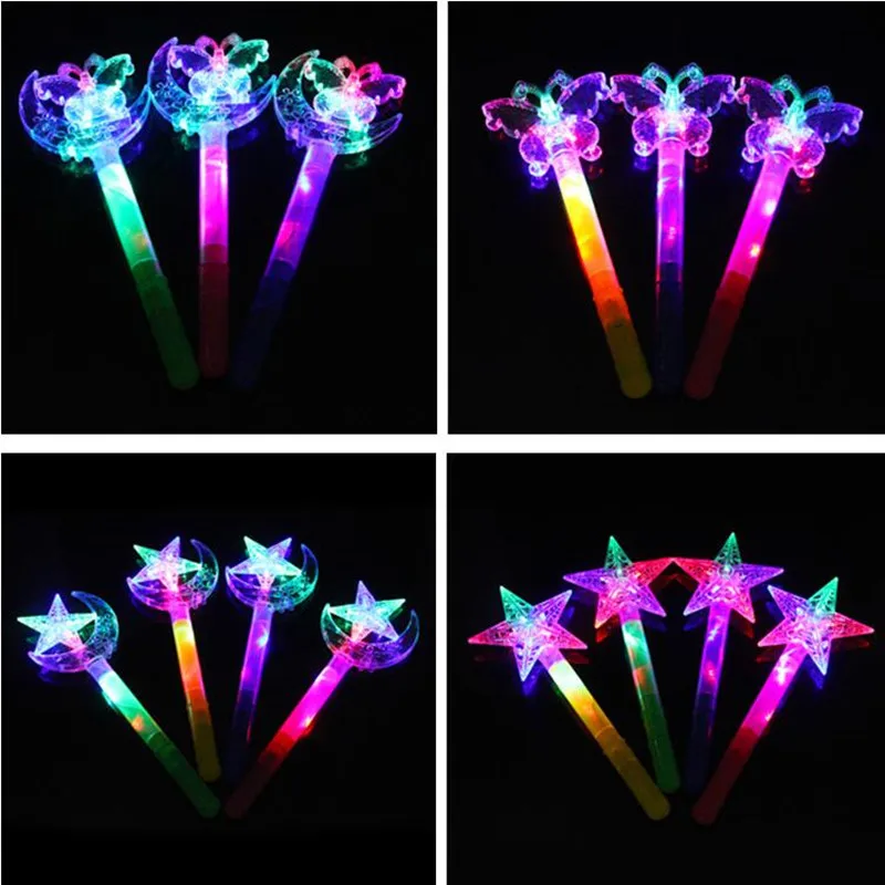Flashing Sticks Light Glow Fairy Wand Kids Toys Cheering Props Rave Party led glow stick Festival wedding Decoration Concert Bar|navidad|navidad |