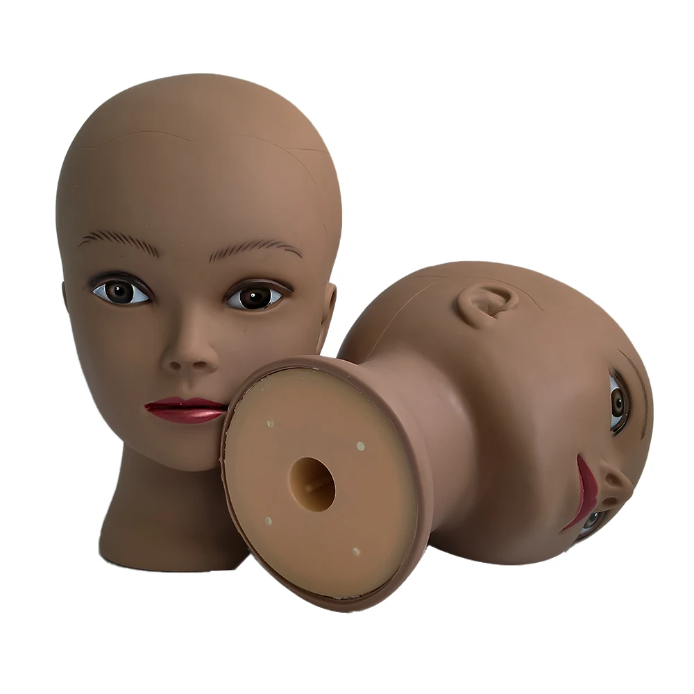 Манекен голова куклы дисплей косметология манекена лысый африканская учебная