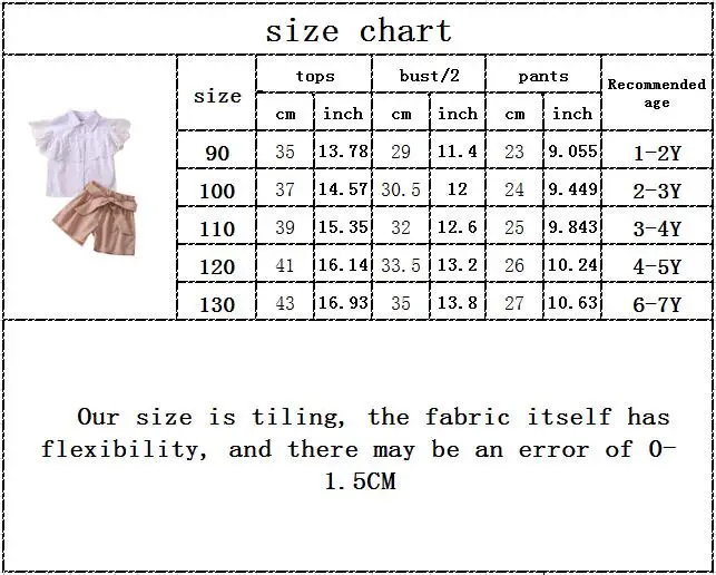 

newest kids baby girls fly sleeve solid lace tops T-shirts belt shorts toddler kids baby princess casual clothing sets 2pcs 1-7Y